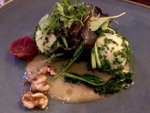 part of a menue at Lucky Leek in Berlin