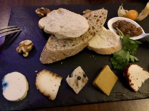 part of a menue at Lucky Leek in Berlin