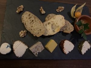 Vegan cheese plate  at Lucky Leek in Berlin