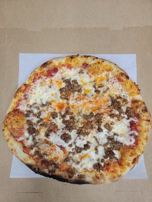 impossible sausage 14inch pizza at Off Center Patio & Pub in Hilliard