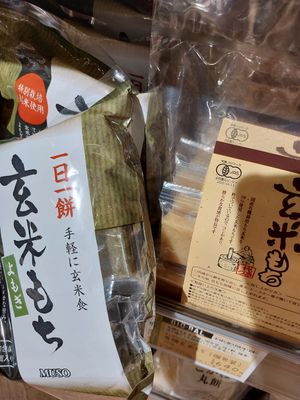 Brown rice mochi at Bioral - JR Osaka Station in Osaka