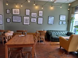 Inside at The Monocle Cafe in Macclesfield