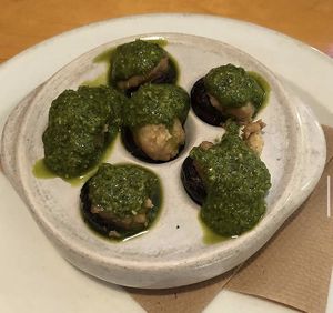  The best stuffed mushrooms you will ever have.  Order 5!  at Rise Above in St Catharines