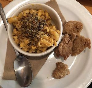 YES MAC N CHEEZE N NUGGETS.  Brings me back to my childhood.   at Rise Above in St Catharines