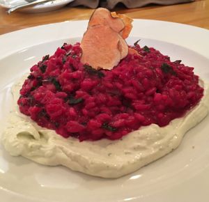 beet Risotto at Rise Above in St Catharines