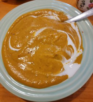 Spicey Carrot Ginger Soup at Rise Above in St Catharines