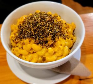 Lg Mac n Cheese with crumb broccoli topping at Rise Above in St Catharines