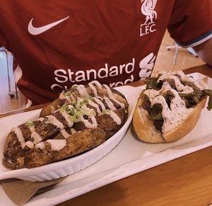 Philly Cheese Steak and poutine   at Rise Above in St Catharines