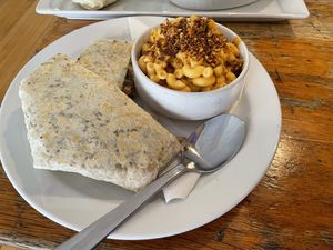 The Killer Crunchwrap with a side of mac and cheese.  at Rise Above in St Catharines