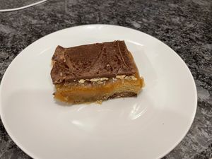 The Snickers style dessert.  at Rise Above in St Catharines