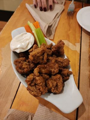 Garlic maple seitan wings at Rise Above in St Catharines