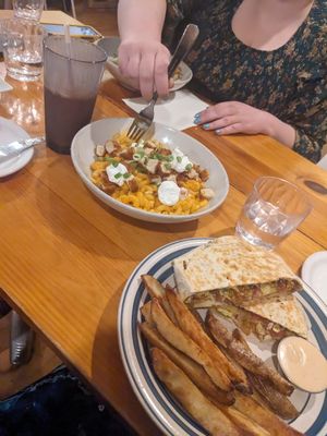 Mac n cheese and crunch wrap at Rise Above in St Catharines