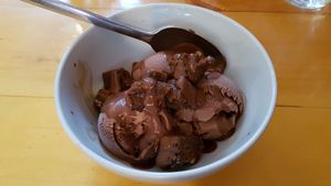 Chocolate ice cream at Rise Above in St Catharines