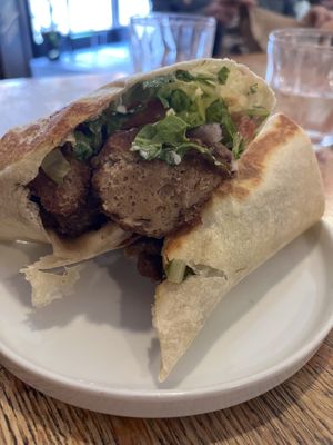 Seitan Wrap ( very good 👍 )  at Rise Above in St Catharines