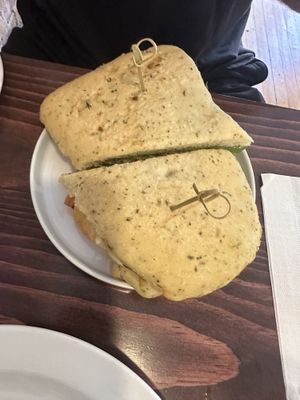 Halloumi hot honey sandwichh  at Rise Above in St Catharines