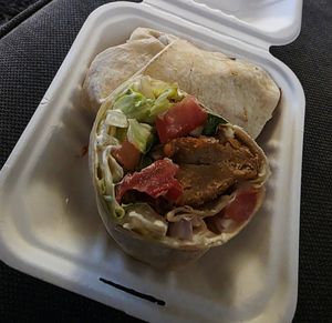 Seitan Wrap at Rise Above in St Catharines