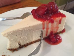The most delicious Cheesecake  at Rise Above in St Catharines