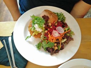 burger at Rise Above in St Catharines