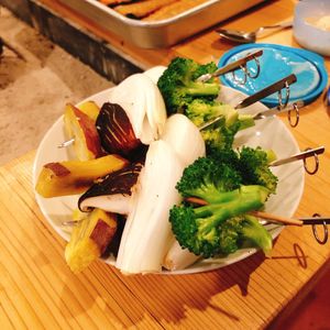 Vegetable skewer at Himawari-tei  - ひまわり亭 in Hitoyoshi