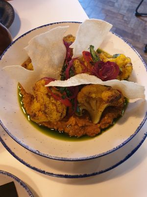 Cumin roasted cauliflower at The Last Zebra in Carlisle