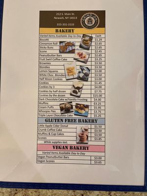 Vegan peanut butter bars and scones available most days  at Grind-On Coffee Company in Newark