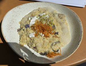 Veganes Risotto   at Berggasthof Höchsten in Illmensee