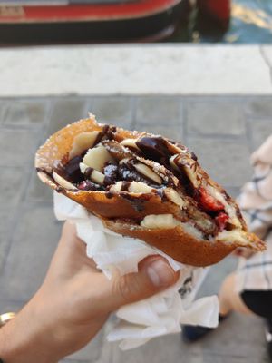 Alba with strawberry at Crepes House by PePe in Venice