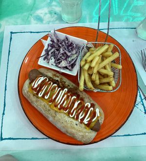 Cheese vegan dog  at Fast Vegan in Fuengirola