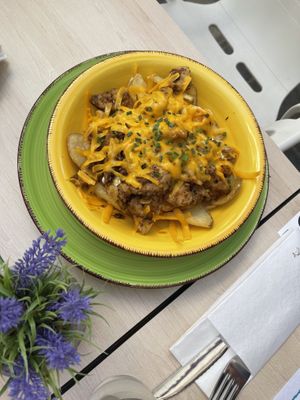 Loaded fries  at Fast Vegan in Fuengirola