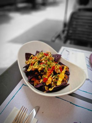 Vegan Chilli Nachos 🌶 😋 at Fast Vegan in Fuengirola