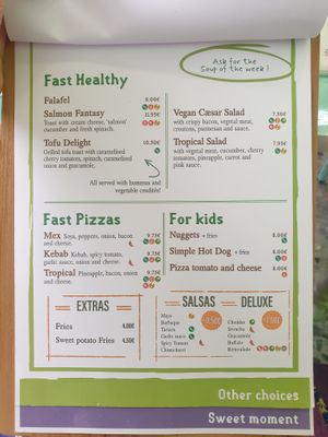 Menu at Fast Vegan in Fuengirola