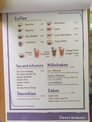 Menu at Fast Vegan in Fuengirola