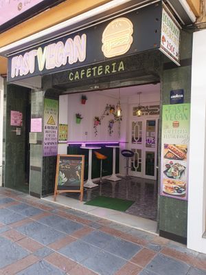 Outside at Fast Vegan in Fuengirola