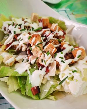 Caesar salad at Fast Vegan in Fuengirola