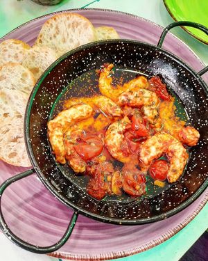 Vegan gambas appetizer at Fast Vegan in Fuengirola