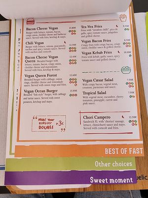 Menum at Fast Vegan in Fuengirola