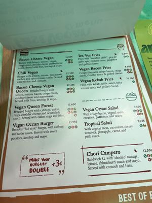 Menu  at Fast Vegan in Fuengirola