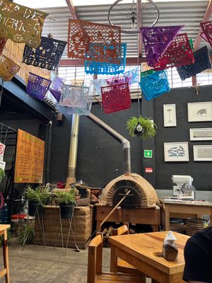 Pizza oven at Mundo Ceiba in Oaxaca