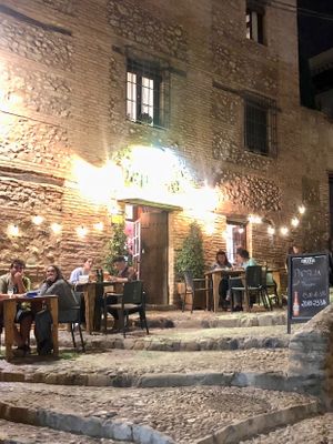 Eating outside at Pàprika !  at Paprika in Granada