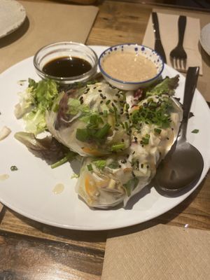 Vietnamese summer rolls  at Paprika in Granada