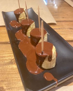 Sweet tapa to finish dinner  at Paprika in Granada