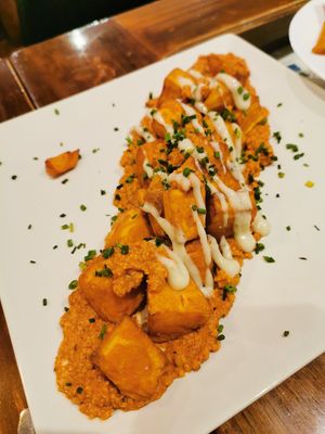 Sweet potato and tomato soy at Paprika in Granada