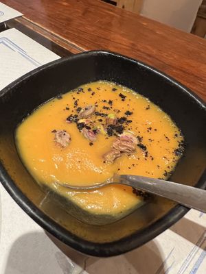 Crema de calabaza para compensar la demora  at Paprika in Granada