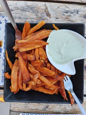 Sweet potato fries at Paprika in Granada