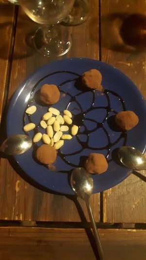 Truffle dessert at Paprika in Granada