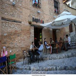 outside at Paprika in Granada