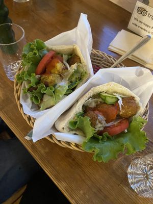 pita   at Falafel Garden in Kyoto