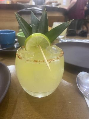 Pineapple marg   at Ix Kool in Cozumel