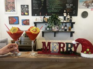 Cute cocktails #Veganuary at Green Gamut in Grand Bahama