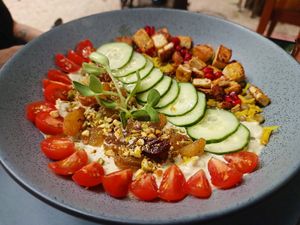 Tofu bowl at Arcana in Playa Del Carmen